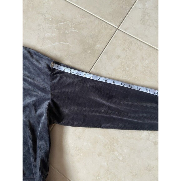 Hippie Rose Long Sleeve Crop Velour Women’s Sz XL Pullover Sweater Dark Silver - Picture 13 of 14